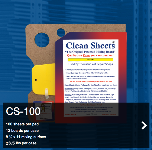 Clean Sheets Manufacturing Morristown, TN | Leading provider of chemical resistant mixing sheets for Auto Body Collision